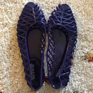 American Apparel Ballet Flat Sandal Purple sz 8